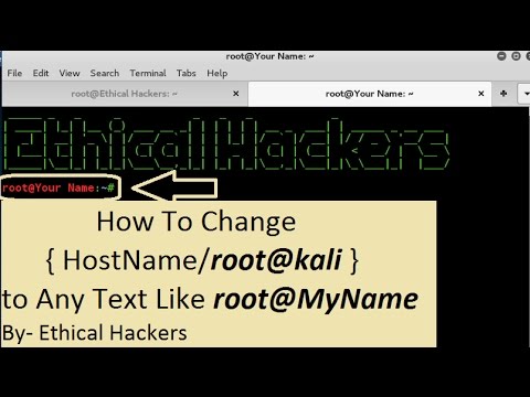 How to Change HostName in Kali Linux Terminal root@kali Best & easy Way How to Change HostName in Kali Linux Terminal root@kali Best & easy Way