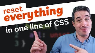 Remove all styling with one line of CSS