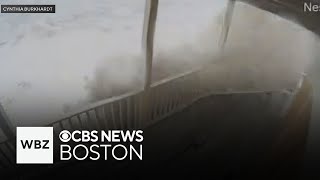 Videos show storm flooding Massachusetts coast; New Hampshire sees heavy snow