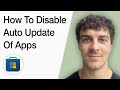 How To Disable Auto Update Of Apps On Microsoft Store In Windows 11 [Easy] (Full 2025 Guide)