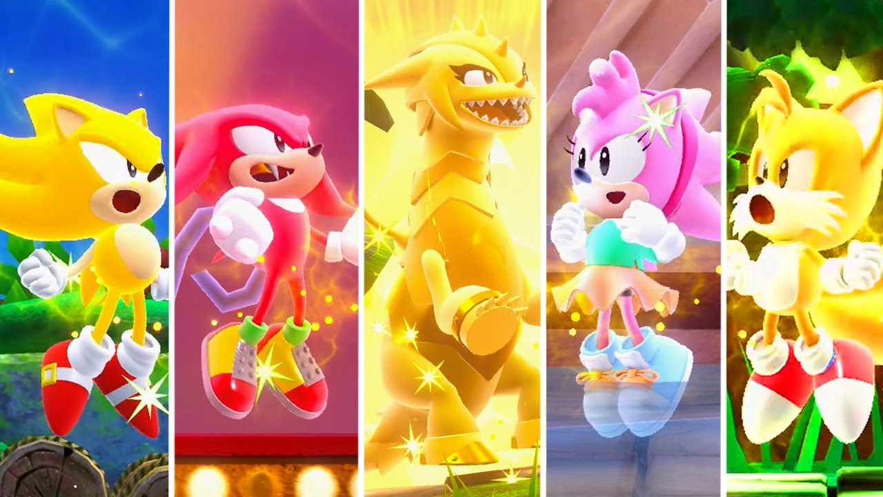 All Sonic Characters Super Forms