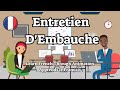 Job Interview: Simple French Conversation for Beginners | Learn French With Animation