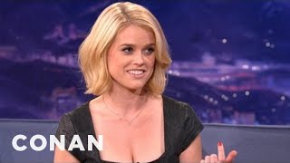 Alice Eve Explains Differences Between American & UK Dating | CONAN on TBS