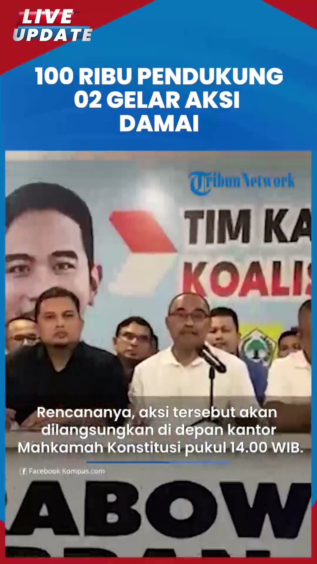 100 Ribu Pendukung Prabowo-Gibran Bakal Gelar Aksi Damai Di MK ...