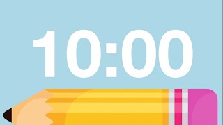 10 Minute Cute Back to School Timer with Relaxing Music and Alarm (Lofi, Chimes Alarm at End)