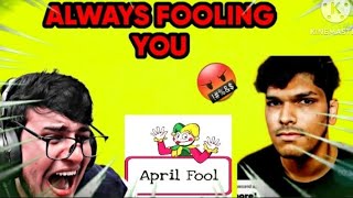 BIGGEST APRIL FOOL PRANK WITH TRIGGERED INSAAN AND MYTYPAD 😁