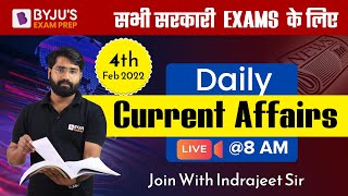 4th February 2022 | Daily Current Affairs | By Indrajeet Sir | For All Exams