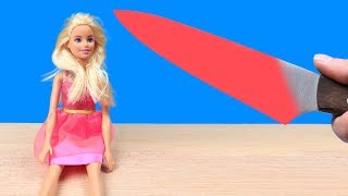 EXPERIMENT: Glowing 1000 degree KNIFE vs BARBIE DOLL