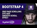 Bootstrap 4 One Page Scrolling Site Add Smooth Scroll Effect