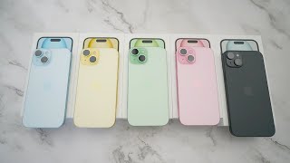 iPhone 15 & 15 Plus All Colors: Pink, Blue, Green, Yellow & Black!