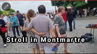 A day in Montmartre paris guided tour || Sunmer 2022 (4K)