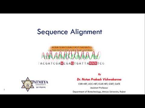 Bioinformatics: Sequence Alignment Part 1 (Basics) - YouTube