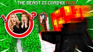 TROLLING MY WIFE AND SISTER AS THE BEAST! (MCPE Maze Escape)