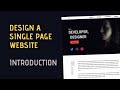 Design A Single Page Static Website [Course - Introduction]