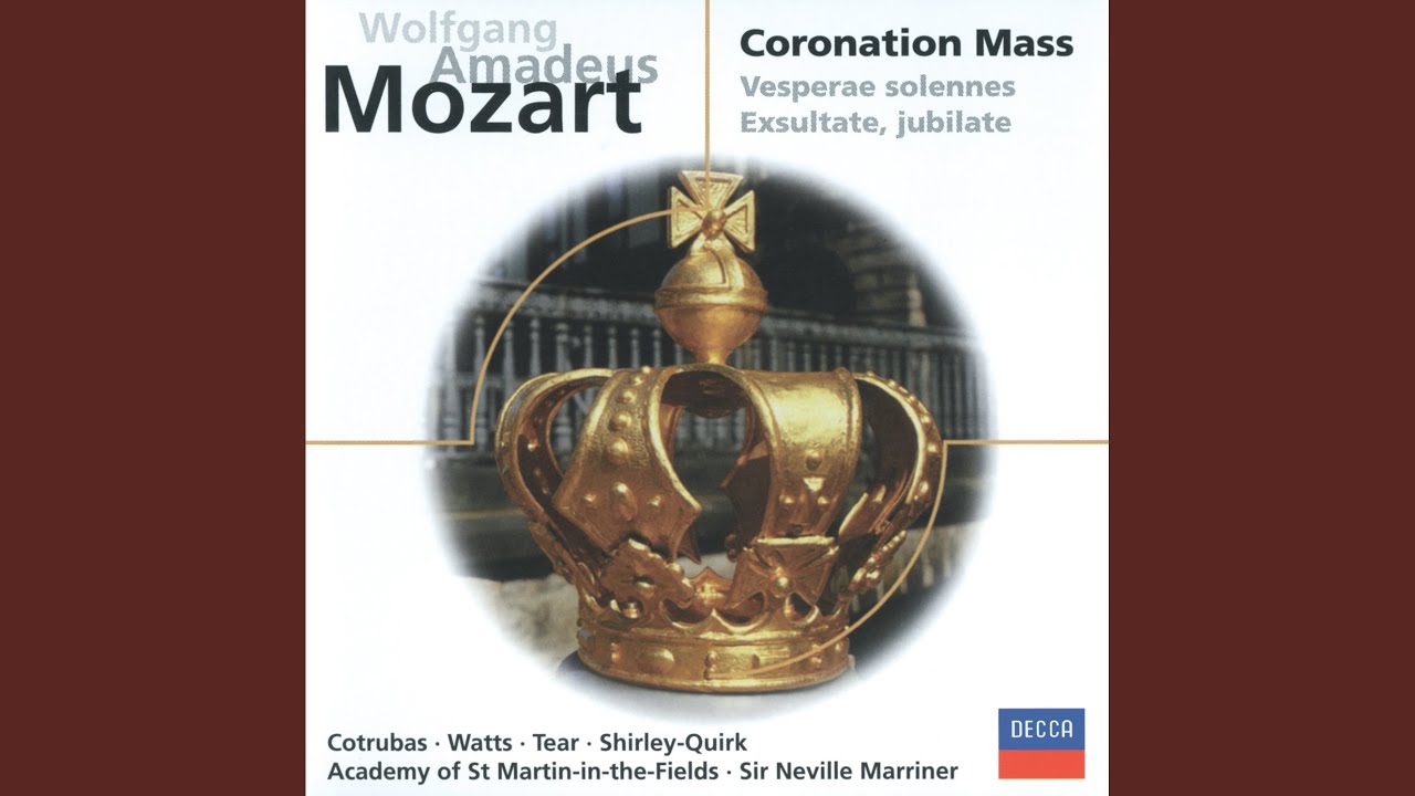 Mozart Mass In C K 317 Coronation 1 Kyrie Youtube Music