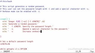 028 Parsing Command Line Options with getopts Part 1