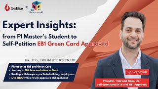 From F1 Master's Student to Self-Petition EB1 Green Card Approved - Expert Insight