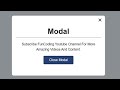 Built Modal Popup with HTML CSS & Javascript | Hindi Tutorial