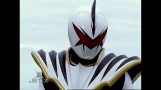Power Rangers Dino Thunder Trent vs Evil Clone White Ranger