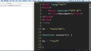 019 Global Variable and Scope in php