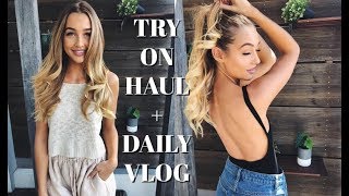 VLOG | Try On Clothing Haul + What I Eat in a Day VLOG | Try On Clothing Haul + What I Eat in a Day