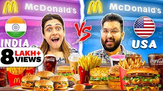 🍔 INDIA vs AMERICA McDonald's Entire Menu Challenge 🍔