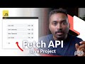 Javascript Fetch API with a Real Project | CRUD Operations and improved UX