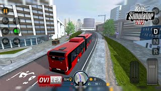 Bus Simulator 2023 Ovilex - GamePlay #5 (New Dubai Map Update with Articulated Electric Bus)