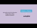 Autopilot Email Verification Integration using MailboxValidator