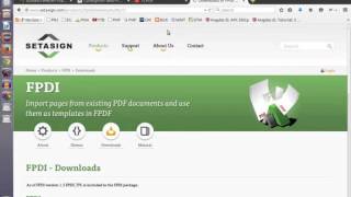 PHP : Create PDF Document with TCPDF FPDI on CodeIgniter 1/2