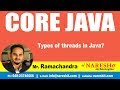 Types of threads in Java? | Core Java Tutorial | by Mr.Ramachandra