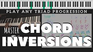 Piano Chord Inversions - How to Play ANY Progression from ANY Major scale