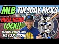 HUGE MLB LOCK!! MLB Picks Today 5/28/2024 | Free MLB Picks, Predictions & Sports Betting Advice