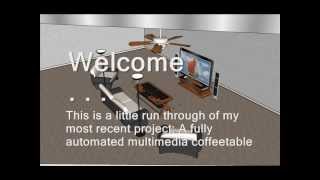 SketchUp: Multimedia Coffee Table