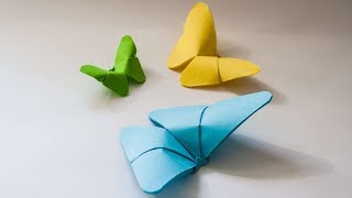 Origami Schmetterling falten - Schmetterling aus Papier basteln