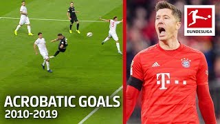 Top 10 Best Acrobatic Goals of The Decade 2010-2019 - Jovic, Lewandowski, Ribery & More