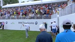Jordan Spieth’s chip-in eagle at BMW