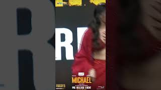 Divyansha Kaushik dance at #Michael Pre Release Event | Shreyas Media