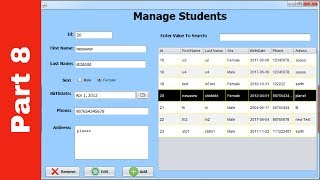 JAVA - Student Information System Project In Java Using NetBeans With Source Code | Part 8