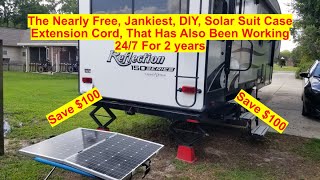 Nearly Free DIY Solar Suitcase Extension Cord