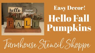 Hello Fall Pumpkins - Easy Craft! 🧡🎃🧡