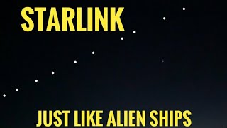 SpaceX Starlink Satellites Spotted on the sky | #starlink #elon musk #spaceX #shorts