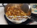 Fried lamb chops with onions #food #cooking #easyrecipe #foodie #foodlover #lambchops