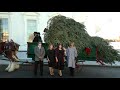 The First Lady Participates in the White House Christmas Tree Delivery