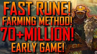 Elden RIng | 70+ MILLION RUNES! | FAST RUNE Farm! | AFTER 1.09! | EARLY GAME Farm! | GET Level 500!+