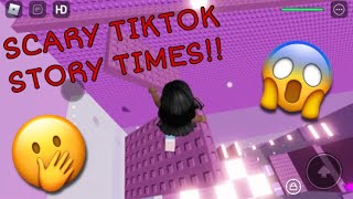 Tower Of Purple + SCARIEST TIKTOK STORY TIMES!! | NOT MY STORIES!!! | peachyprincess