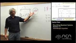 nanoHUB-U Fundamentals of Nanoelectronics II: M1.1 Quantum Systems - Schrodinger Equation