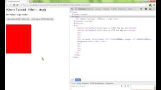 STOP METHOD IN JQUERY EFFECTS DEMO