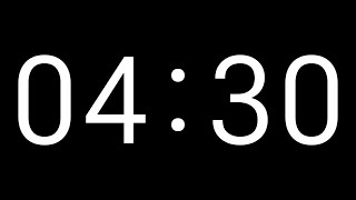 4 Minute and 30 Second Timer | Countdown Timer with Big Numbers | No Music