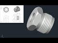 Autocad 3D, 3D Modeling, how to drawing connector fitting, Autodesk, sketches